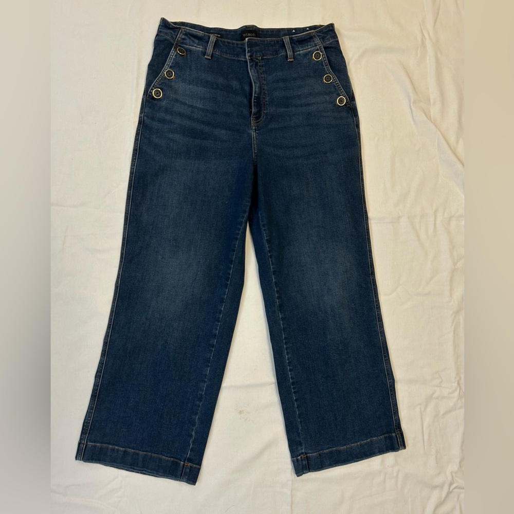Talbots Wide Leg Blue Sailor Jeans